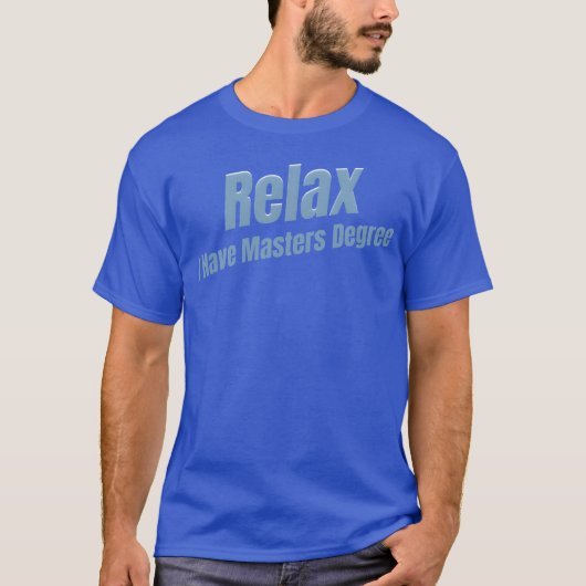 修士号を持っています 教育学士 gi tシャツ (正面)