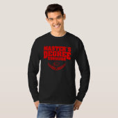 修士号クール女子男性へMba学生卒業 Tシャツ (正面フル)