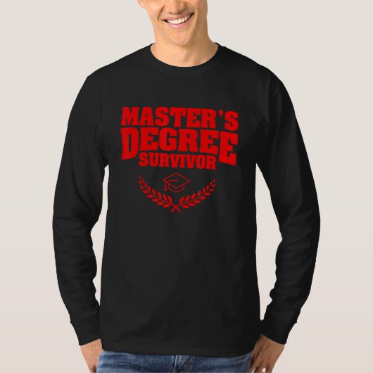 修士号クール女子男性へMba学生卒業 Tシャツ (正面)