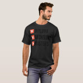 修士号卒業シャツ Tシャツ (正面フル)