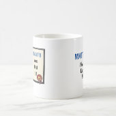 修士号可愛い漫画の卒業証書名年 コーヒーマグカップ (中央)