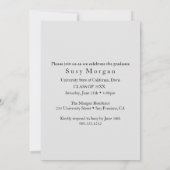 修士号大学院イラストレーション招待状  招待状 (裏面)