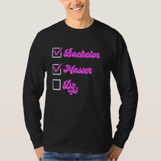 修士号学士号マスターウィメンズ Tシャツ