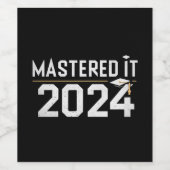 修士号2024修士号 ワインラベル (シングルラベル)