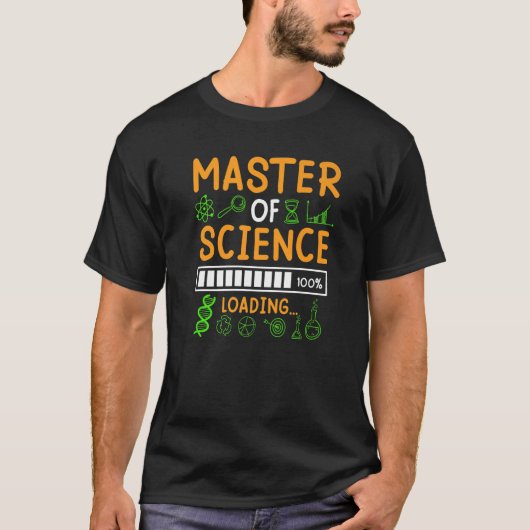修士学位修士論文修士理学修士号1 Tシャツ (正面)