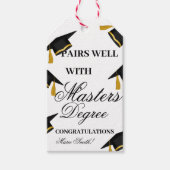 修士課程の卒業式ギフトとよくペアを組む ギフトタグ (正面)