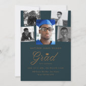 修士課程フォトコラージュ卒業パーティー 案内状 (正面)