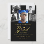 修士課程フォトコラージュ卒業パーティー 案内状 (正面)