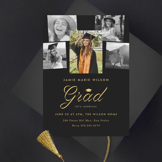 修士課程フォトコラージュ卒業パーティー 案内状