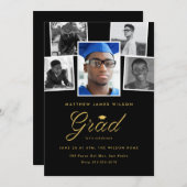 修士課程フォトコラージュ卒業パーティー 案内状 (正面/裏面)