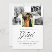 修士課程フォトコラージュ卒業パーティー 案内状 (正面)