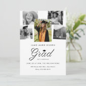 修士課程フォトコラージュ卒業パーティー 案内状 (スタンド正面)