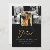 修士課程フォトコラージュ卒業パーティー 案内状 (正面)