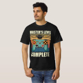 修士課程修了 修士号 修士 Tシャツ (正面フル)