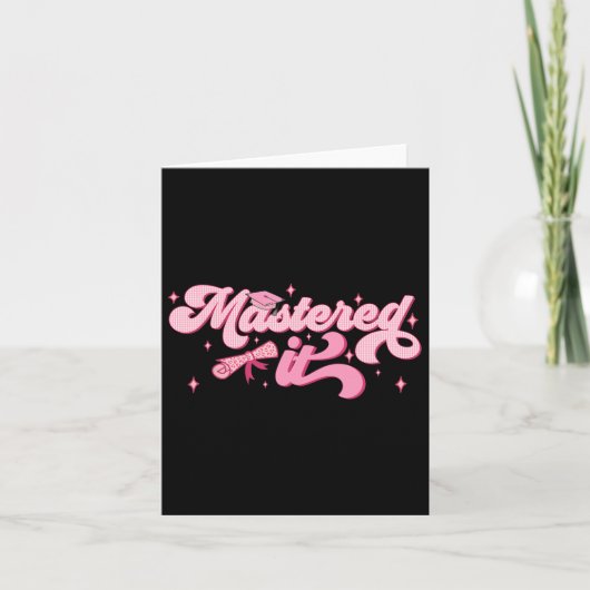 修士課程修士課程Mba卒業 カード (正面)