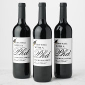 修士課程卒業パーティーとよく組む ワインラベル (ボトル)