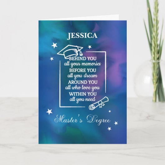 修士課程卒業引用文 カード (正面)