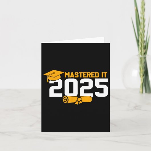 修士課程卒業2025年マスター カード (正面)
