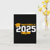 修士課程卒業2025年マスター カード (黄色い花)