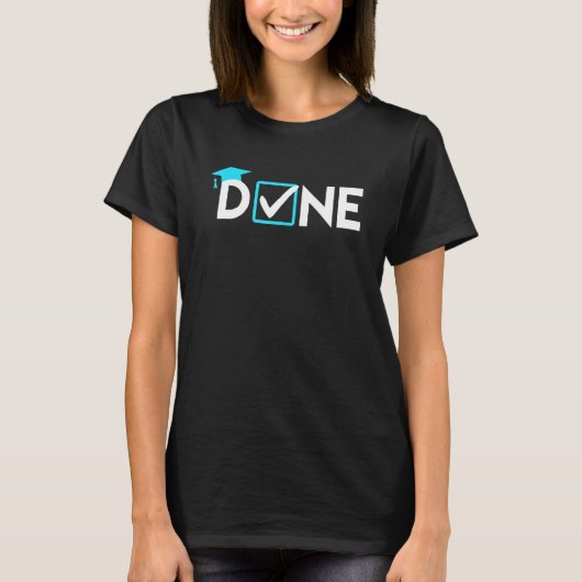 修士論文DONE修士号 Tシャツ (正面)