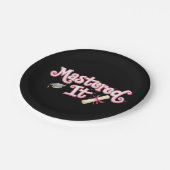 修得した それ 修了 マスターの学位 卒業生 ペーパープレート (アングル)