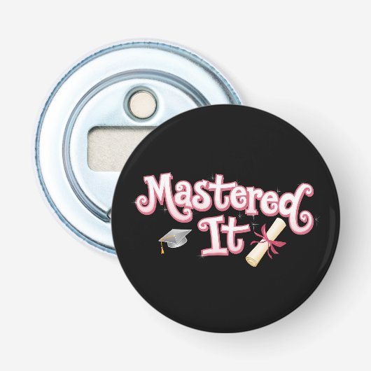 修得した それ 修了 マスターの学位 卒業生 栓抜き (正面)