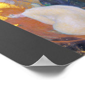 修復されたクリムトゴールドフィッシュ絵画アールヌーボー ポスター (角)