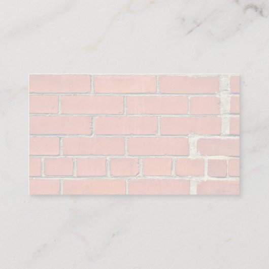 修復された赤レンガの壁 名刺 (裏面)