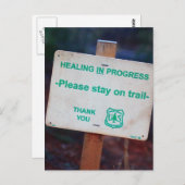 修復の進行中 ポストカード (正面/裏面)