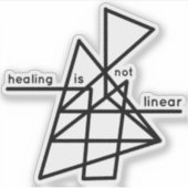 修復は線形ではない | メンタルヘルス認識度 シール (正面)