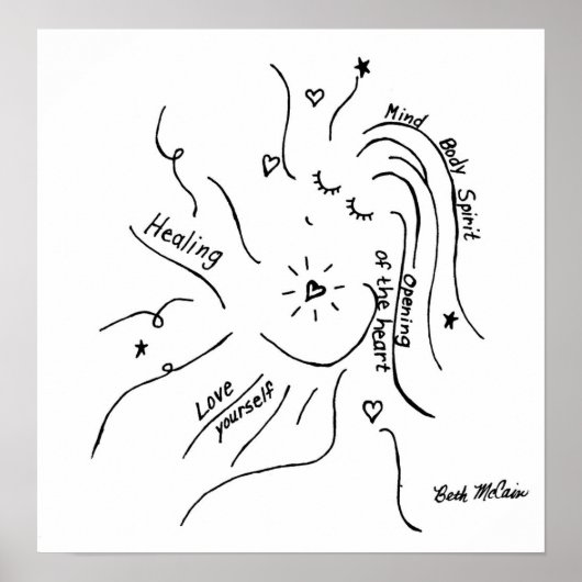 '修復'キャンバス印刷 ポスター (正面)
