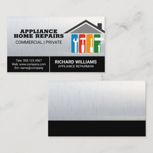 修復ツールロゴ | 便利屋 名刺 (正面/裏面)