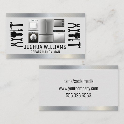 修復ツール |アプライアンス |便利屋 名刺 (正面/裏面)