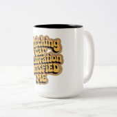 修復ビデオを見て私を満足 ツートーンマグカップ (正面右)