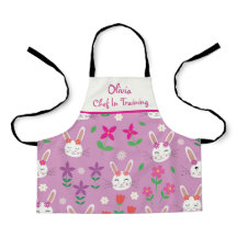 修業に花のシェフが入ったかわいいバンニー