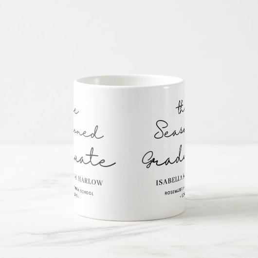 修業生パーソナライズされた コーヒーマグカップ (中央)