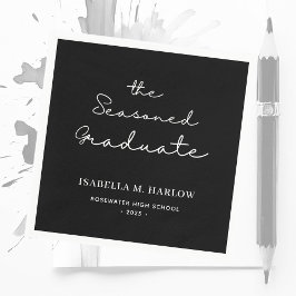 修業生パーソナライズされた スタンダードカクテルナプキン