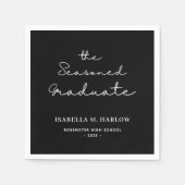 修業生パーソナライズされた スタンダードカクテルナプキン (正面)