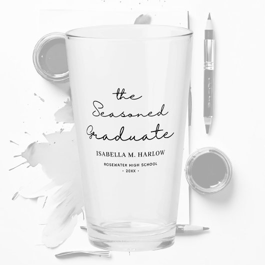 修業生パーソナライズされた タンブラーグラス