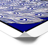 修正されたポスターヴィンテージ孔雀ポスターモダン ポスター (角)