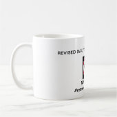 修正された毎日の割り当て2018年 コーヒーマグカップ (左)