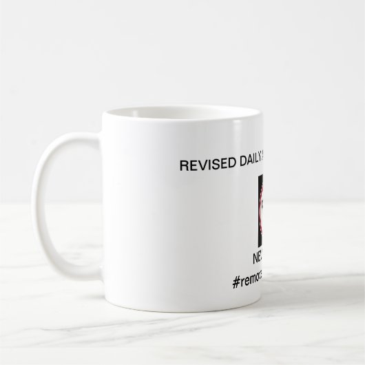 修正された毎日の割り当て2018年 コーヒーマグカップ (左)