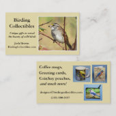 修正されたBirdingCollectiblesの名刺 名刺 (正面/裏面)