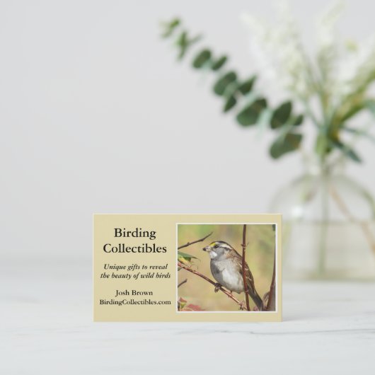 修正されたBirdingCollectiblesの名刺 名刺 (スタンド正面)