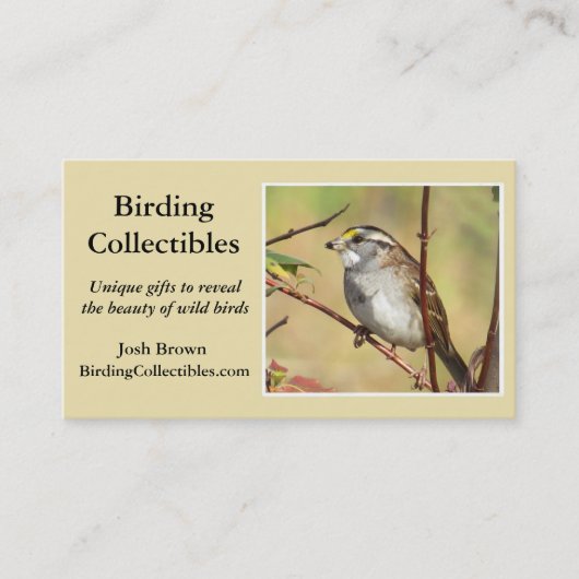 修正されたBirdingCollectiblesの名刺 名刺 (正面)
