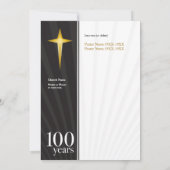 修正されるカスタマイズ可能な100年教会記念日- 招待状 (裏面)