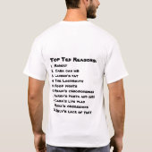 修正される新入生のTシャツ Tシャツ (裏面)