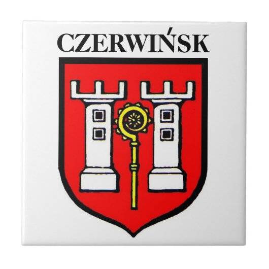 修正されるCZERWINSKの家紋のタイル タイル (正面)
