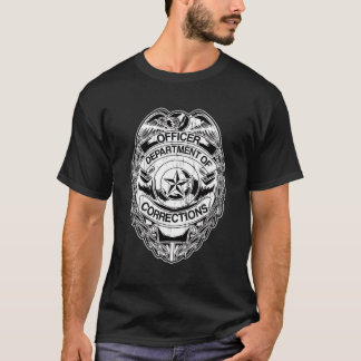修正オフィサーフラッグ薄いグレーシルバーライン2-S Tシャツ