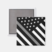 修正オフィサーブラックグレーフラッグマグネット マグネット (正面/裏面)